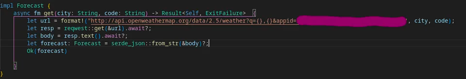 A real example of leaked API key suggested by Copilot