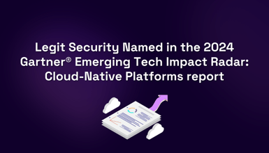 Gain insights into the 2024 Gartner's® report Emerging Tech Impact Radar: Cloud-Native Platforms report and how Legit Security was named a sample vendor.