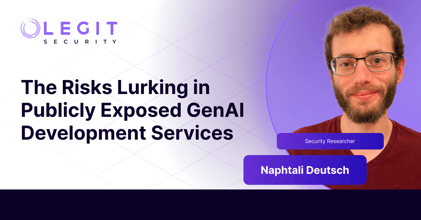 Legit Security | The Risks Lurking in Publicly Exposed GenAI Development Services. Get our research team's analysis of the security of GenAI development services.